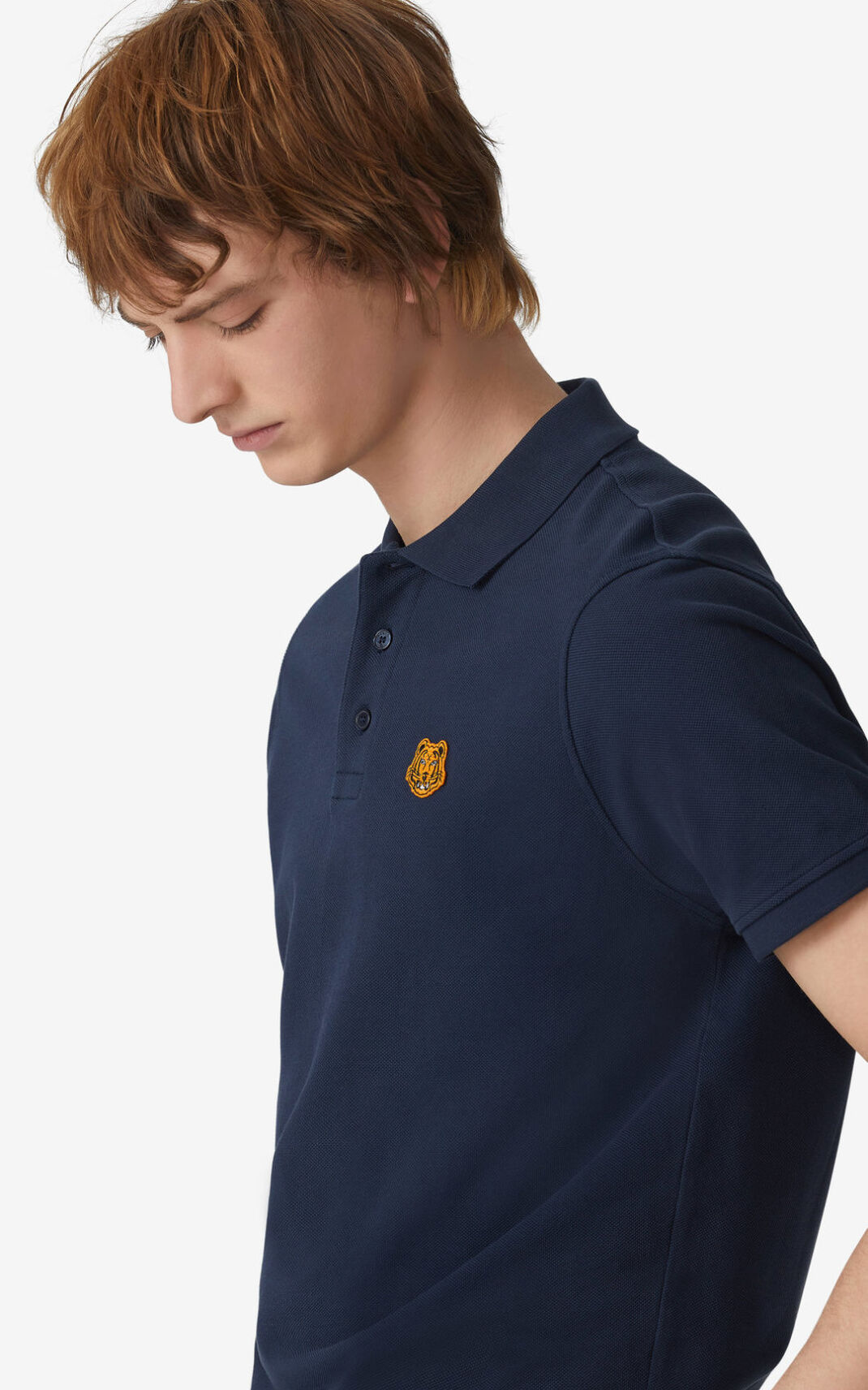 Kenzo Tiger Crest Polo Majice Muške - Tamnoplave Plave - Hrvatska VURZKL058